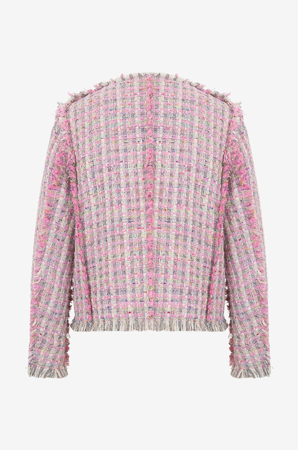 KAMU Bunt karierte Tweedjacke Seamout Damen ROSA 2