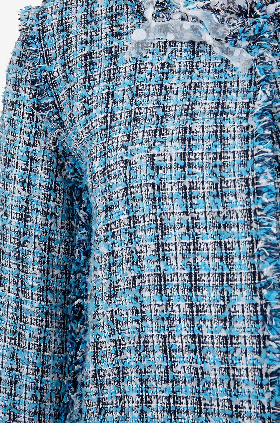 Seamout tweed jacket adorned with polka dot bows