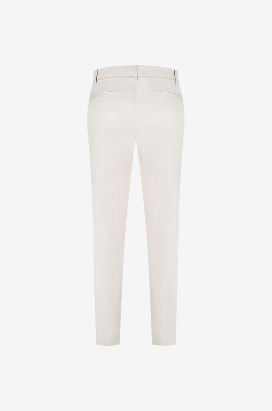 BARBARA BUI Pantalon slim en laine et coton Roxy Femme BLANC CASSE 2