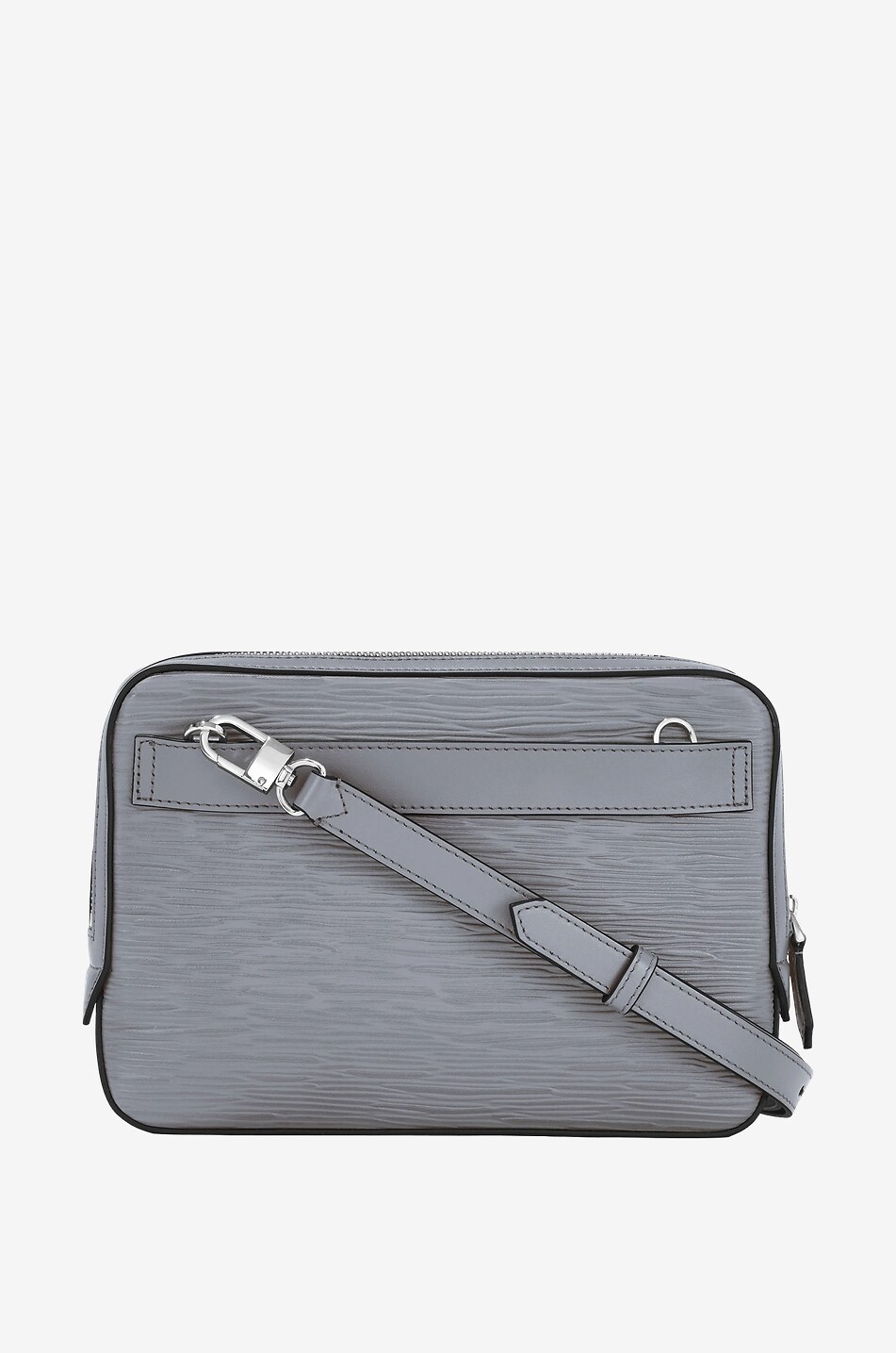 MONTBLANC Umhängetasche aus Leder in Rindentextur 4810 Mini Herren GRAU 3