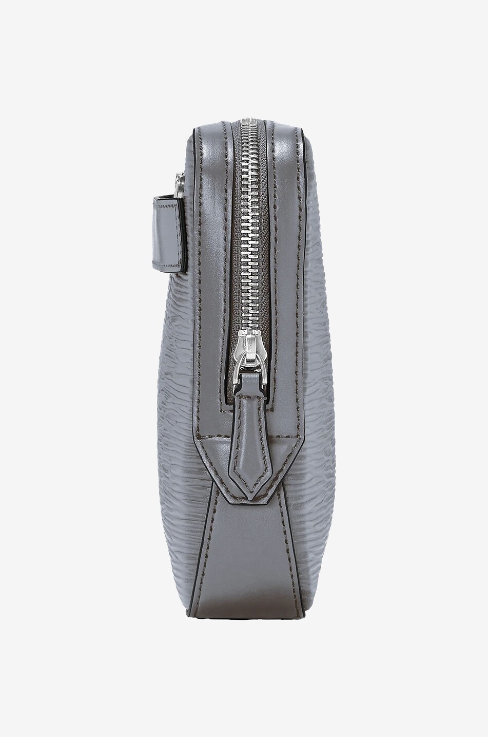MONTBLANC Umhängetasche aus Leder in Rindentextur 4810 Mini Herren GRAU 4