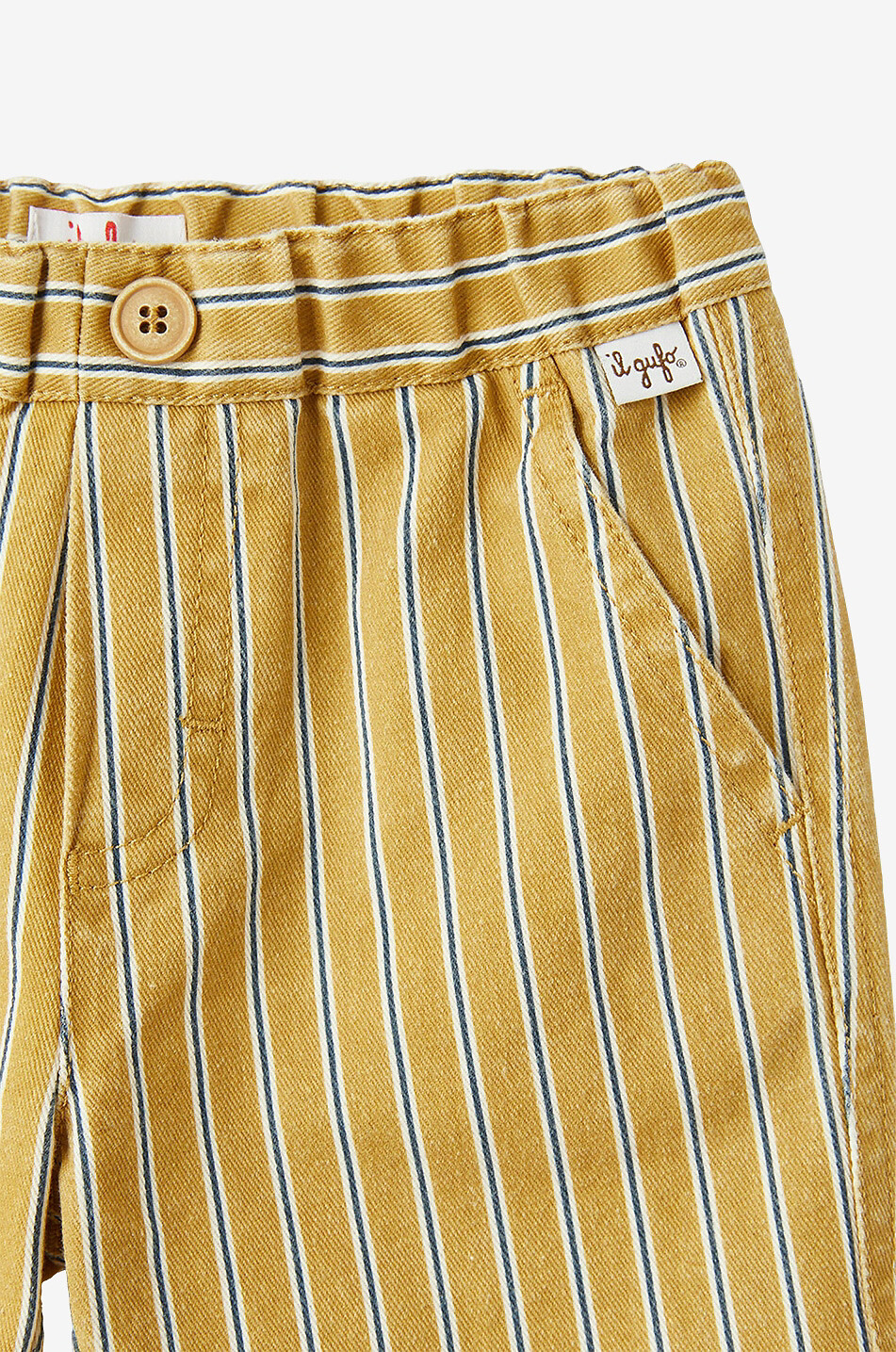 IL GUFO Baby's striped Bermuda shorts Baby BEIGE 3