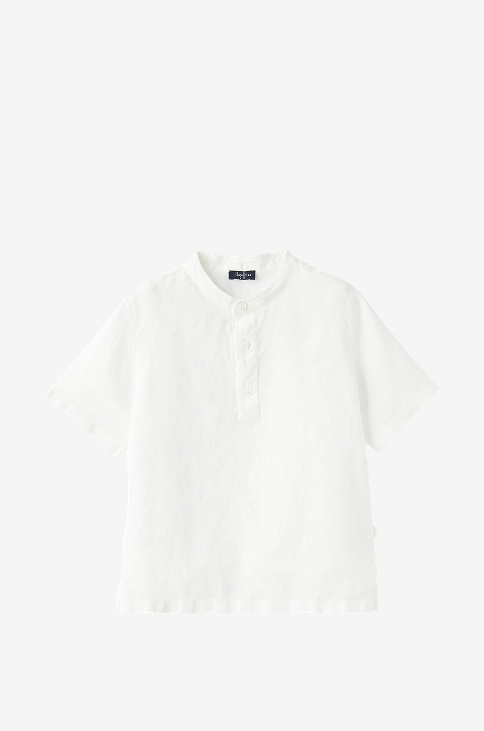 Chemise à manches courtes en lin garçon