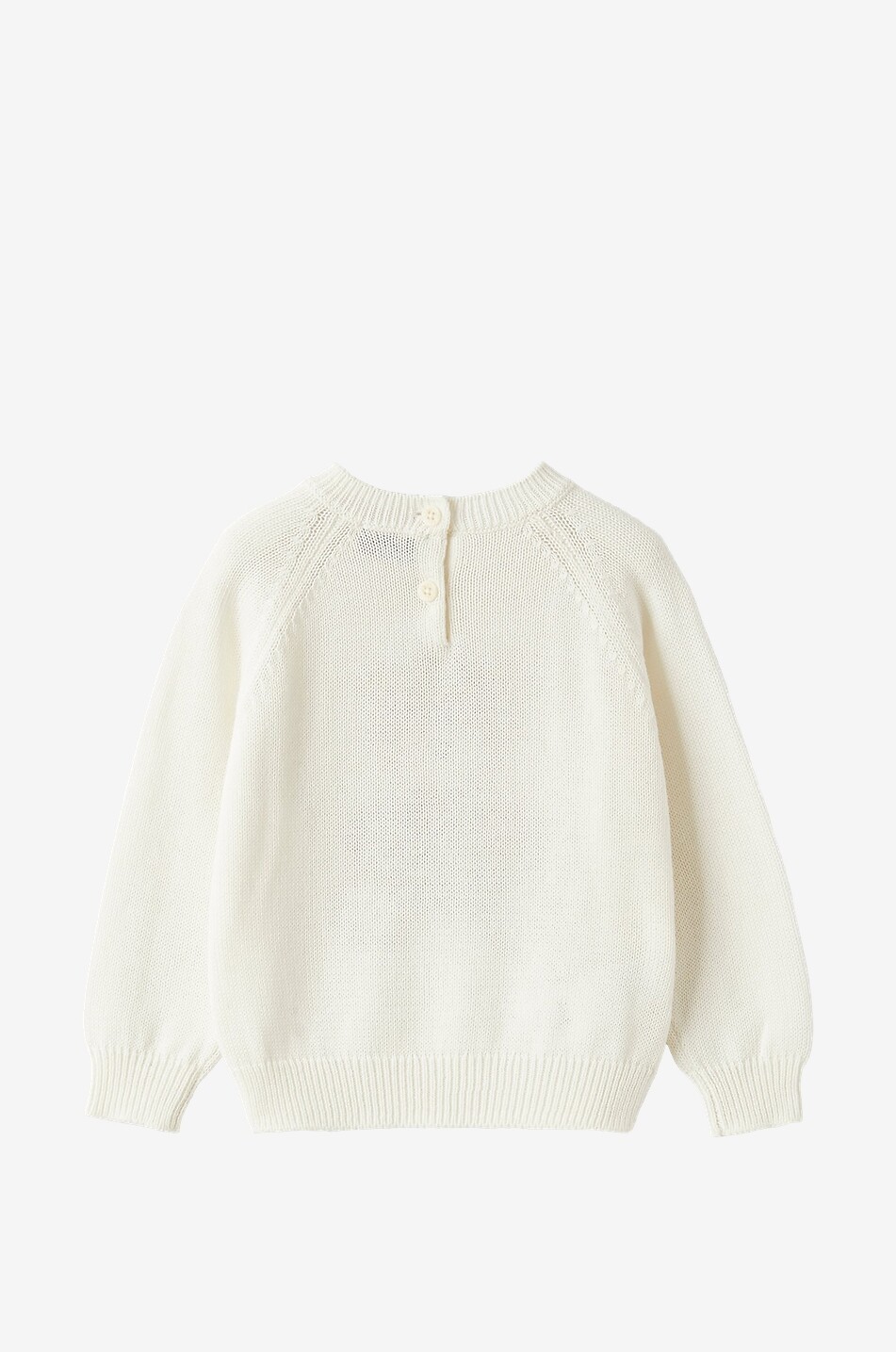 IL GUFO Teddy Bear baby's jacquard jumper Baby EGGSHELL 2