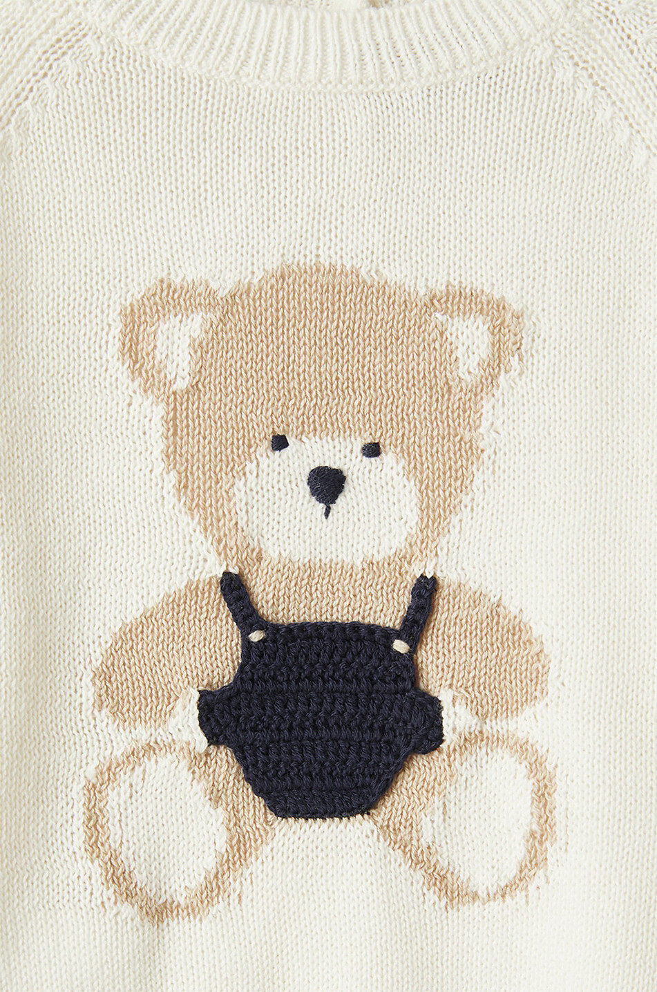 Teddy Bear baby s jacquard jumper