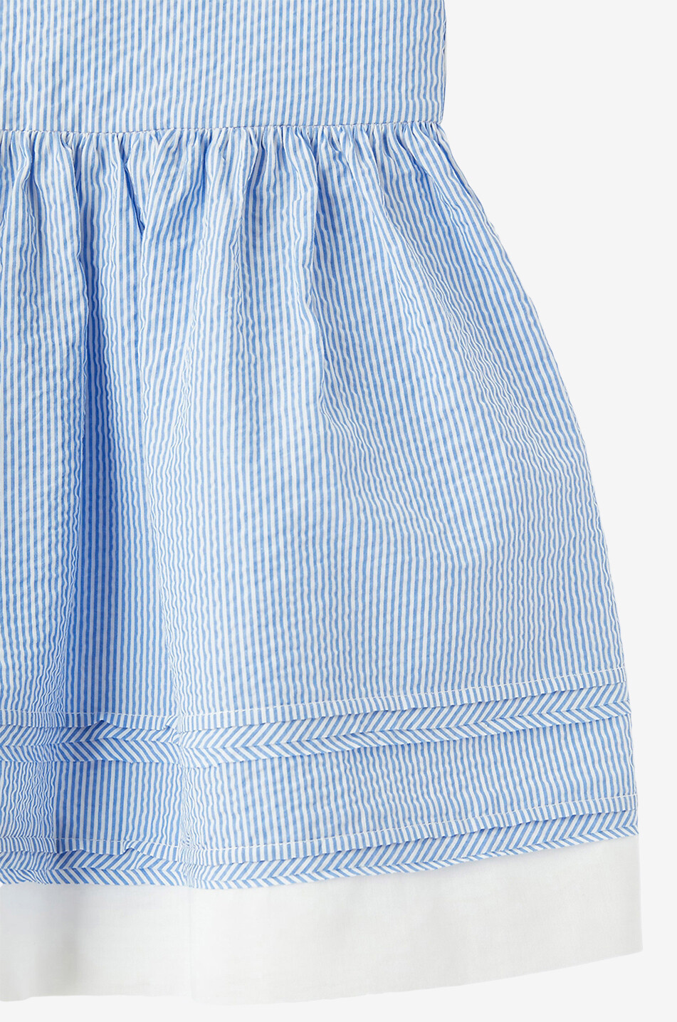Ärmelloses gestreiftes Kleid für Babys
