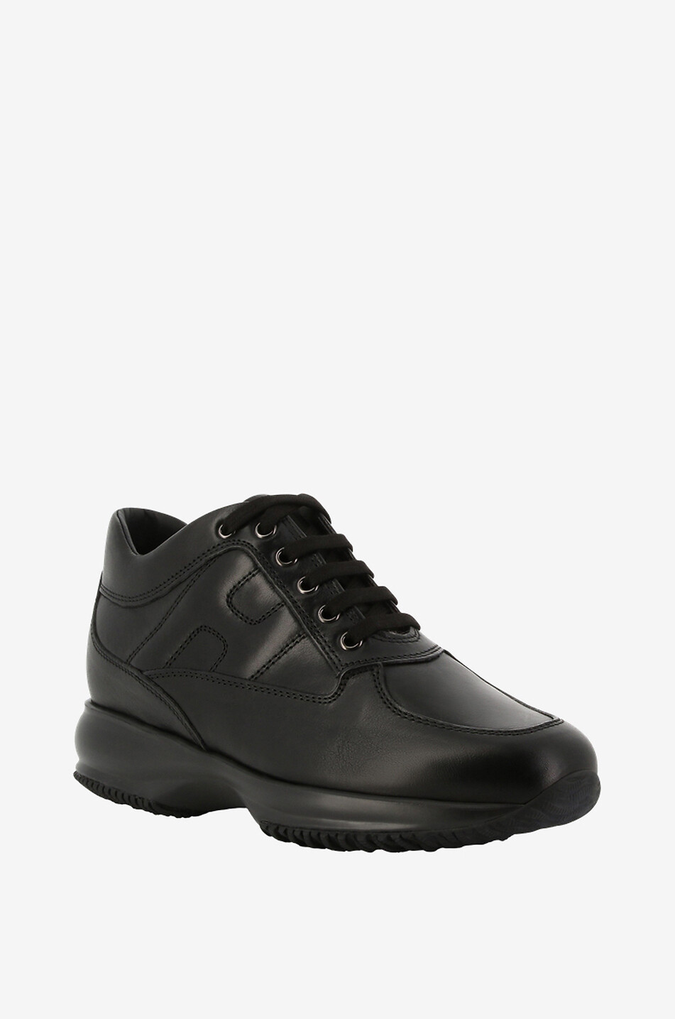 HOGAN Hogan Interactive low-top smooth leather lace-up sneakers Women BLACK 1