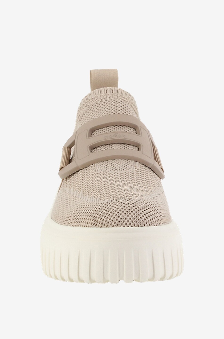 HOGAN Slip-on-Strick-Sneakers mit Plateausohle H-Stripes Damen BEIGE 2