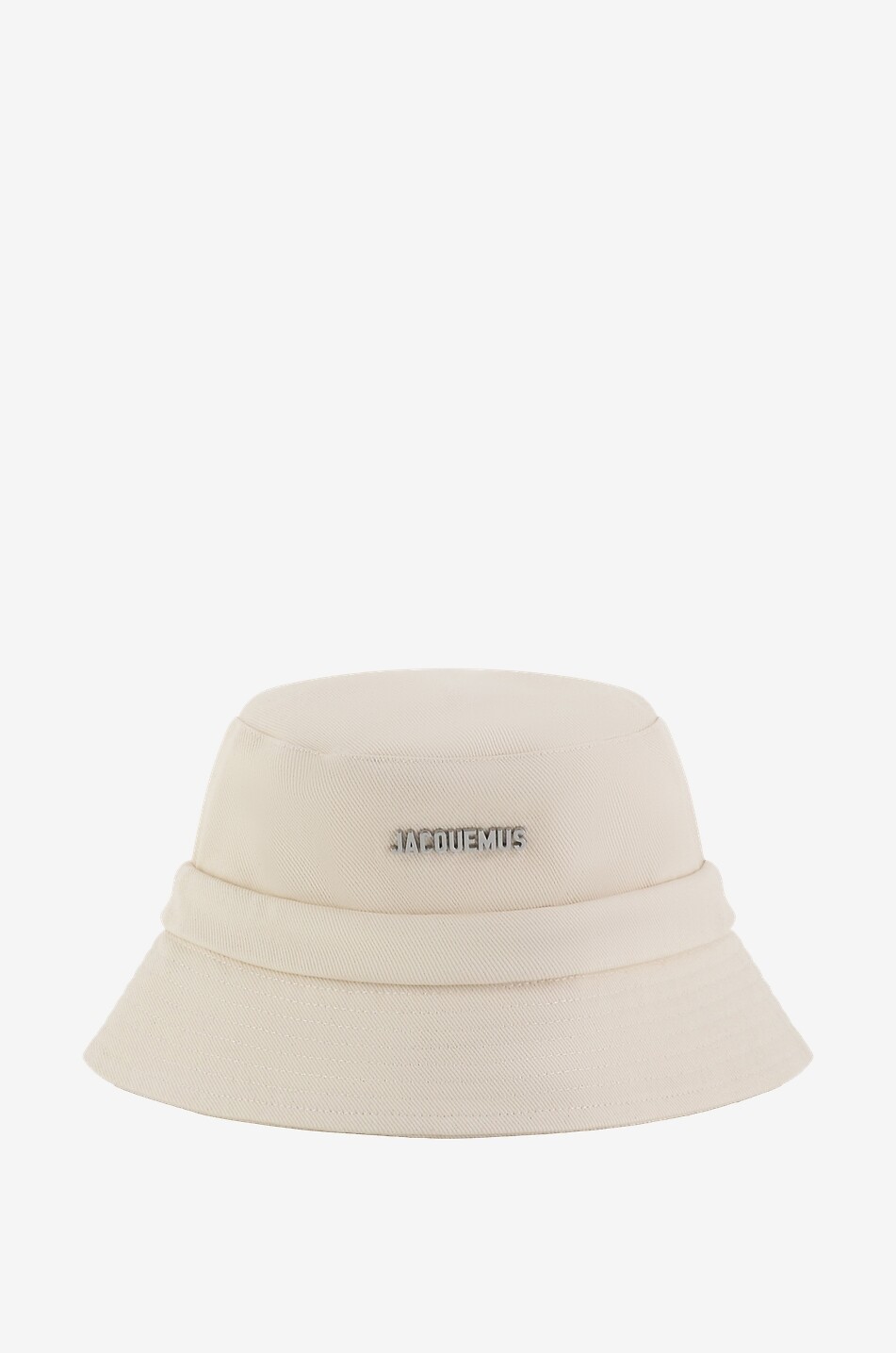 JACQUEMUS Le Bob Gadjo cotton bucket hat with drawstring Men EGGSHELL 1