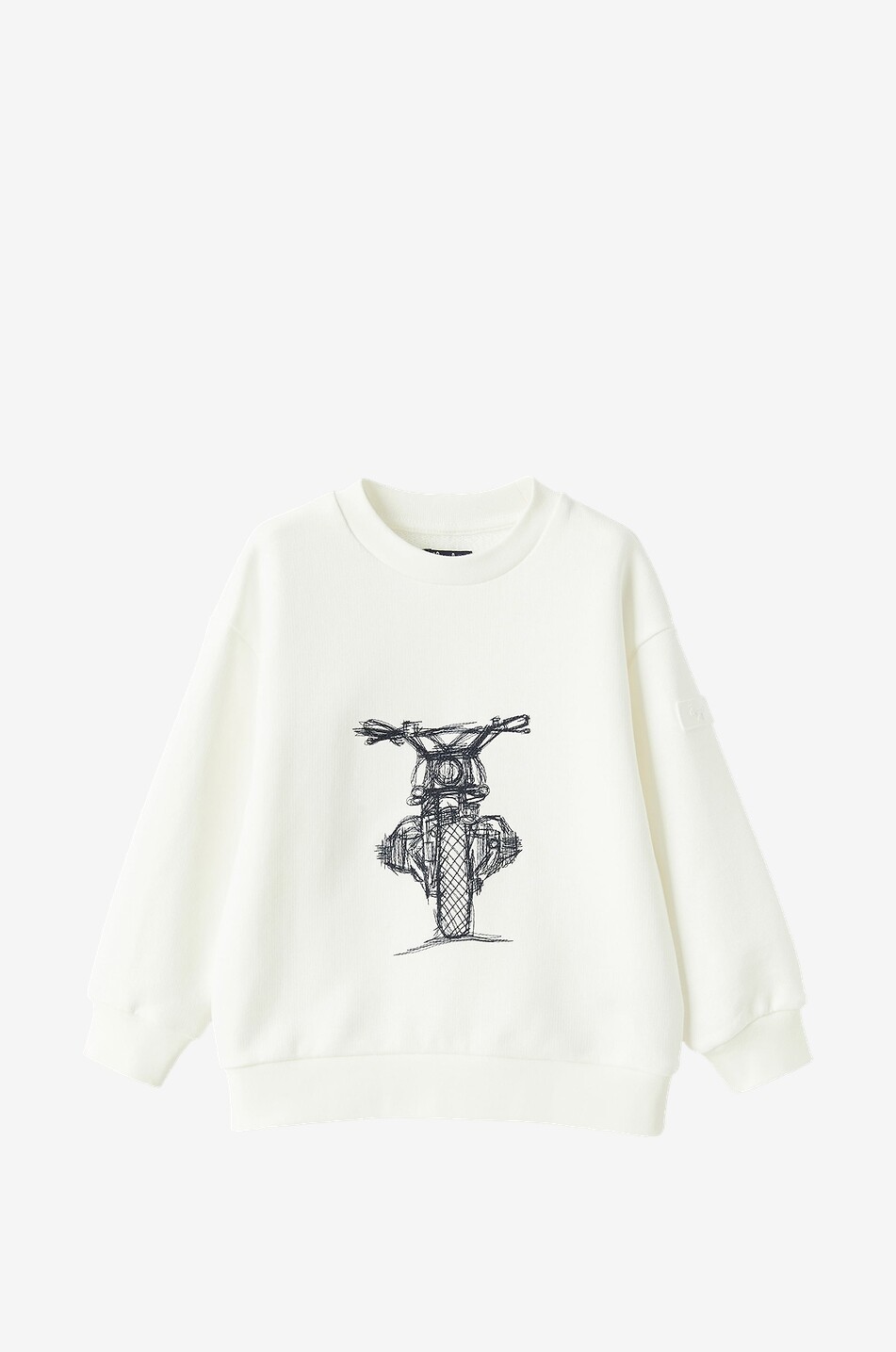 Sweatshirt für Jungen mit Stickerei Motorrad