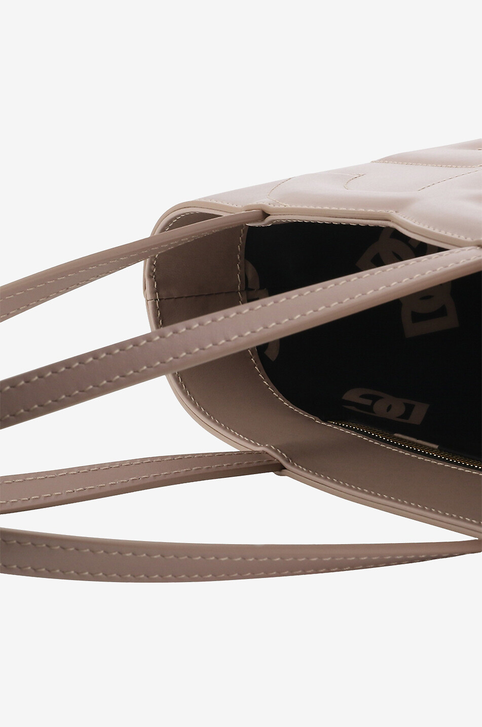 Kleiner Shopper aus glattem Kalbsleder DG