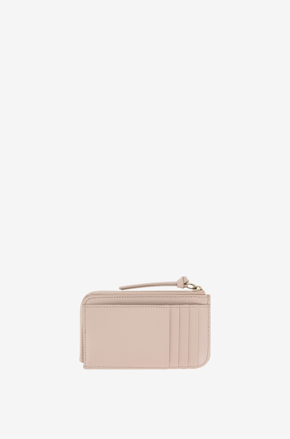 CHLOE Porte-cartes zippé en cuir de veau Chloé Sense Femme ROSE 2