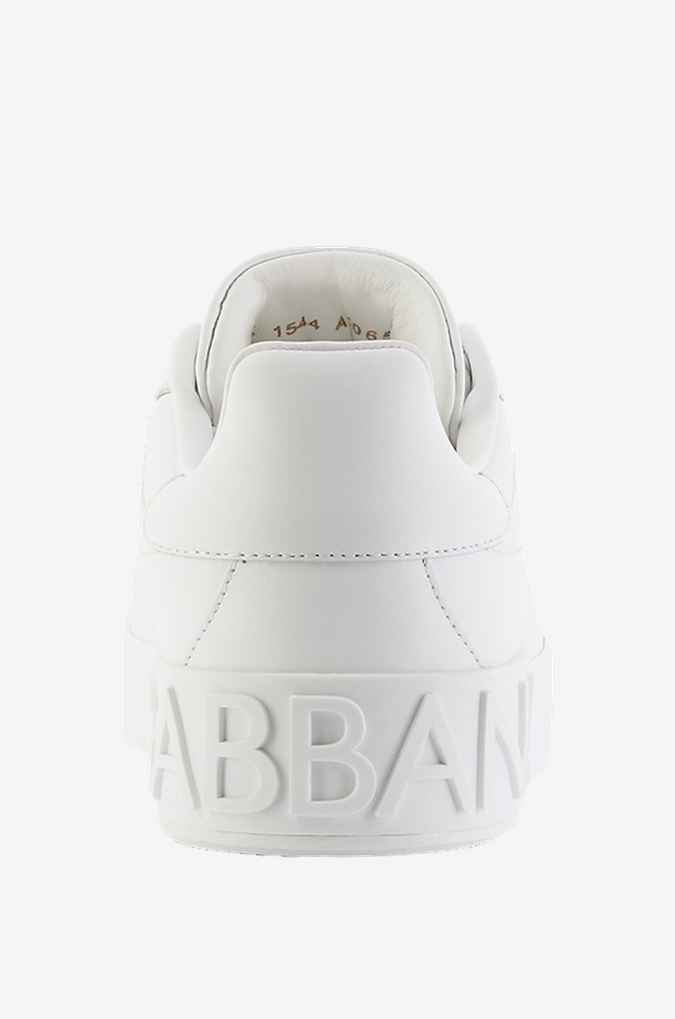 DOLCE & GABBANA Portofino low-top lace-up sneakers in smooth leather Women WHITE 4