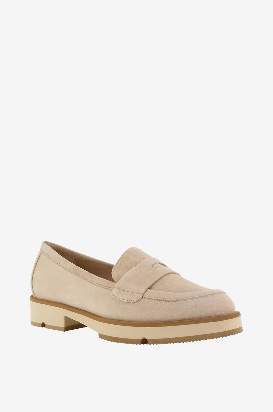BONGÉNIE Mocassins en daim à semelle épaisse Molly 20 Femme Beige Foncé 1