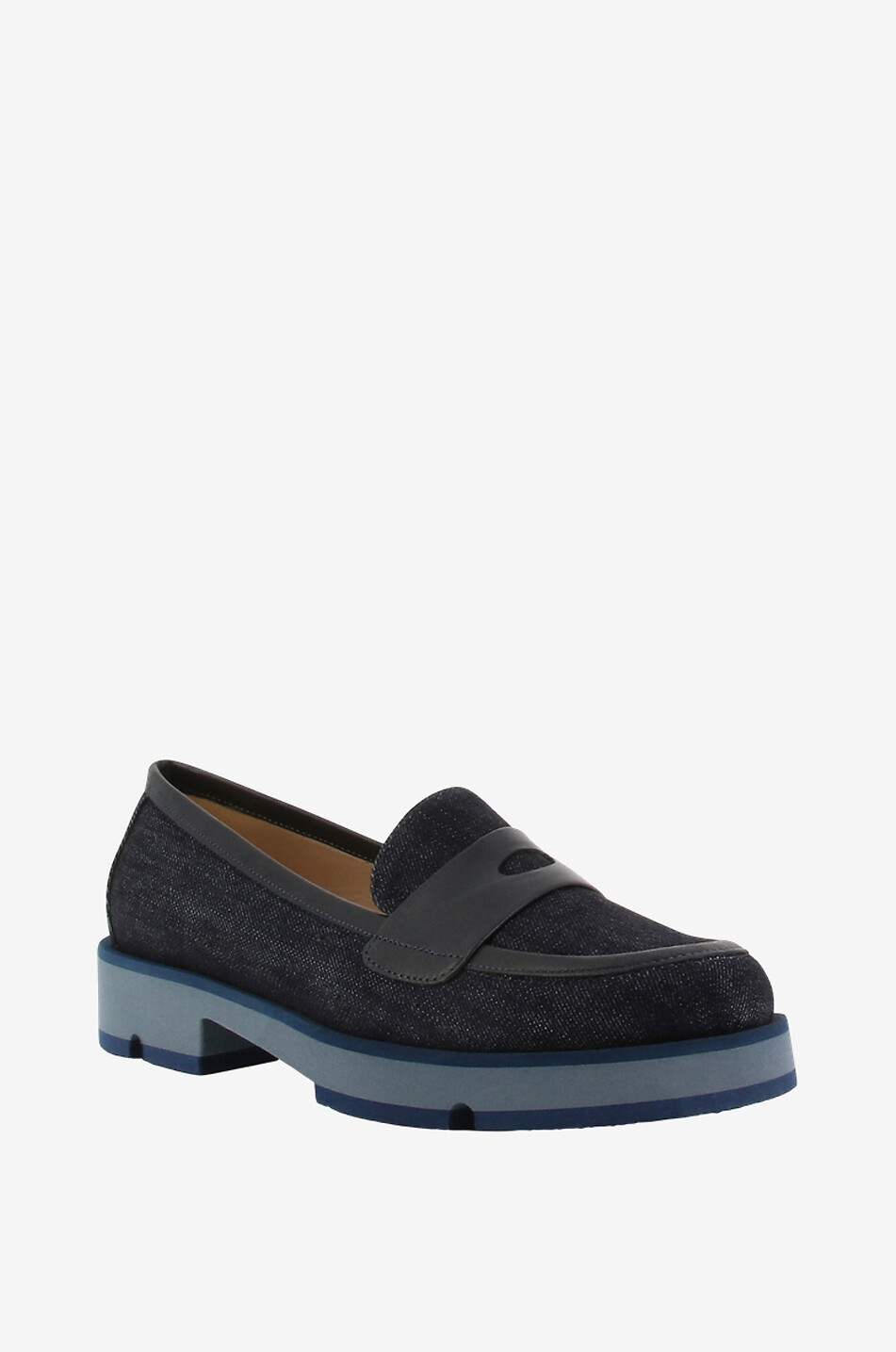 Denim- und Ledermokassins Molly 20