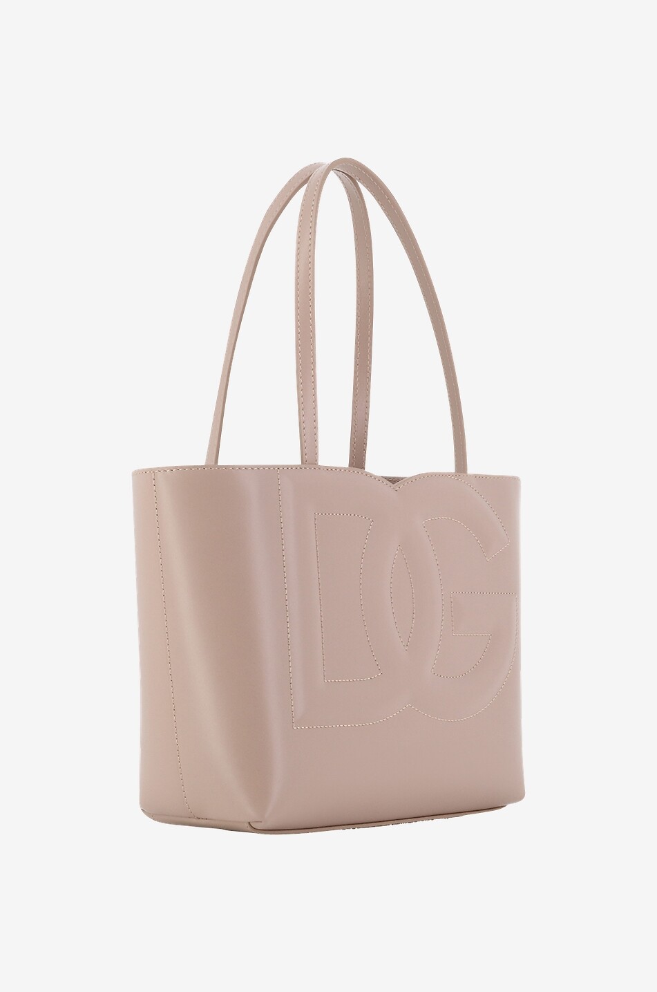 Kleiner Shopper aus glattem Kalbsleder DG