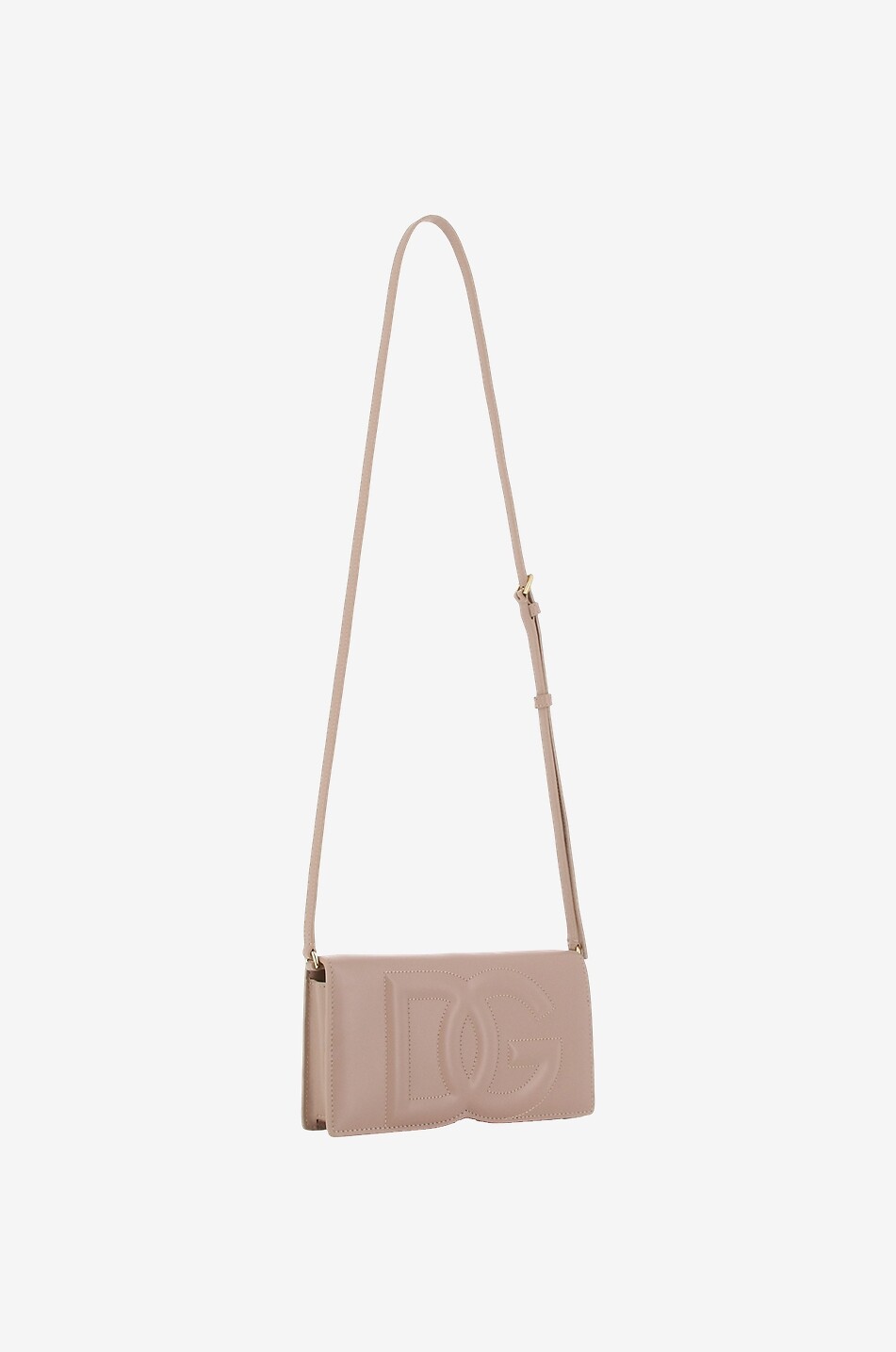 DOLCE & GABBANA Phone Bag DG smooth leather shoulder bag Women LIGHT PINK 2