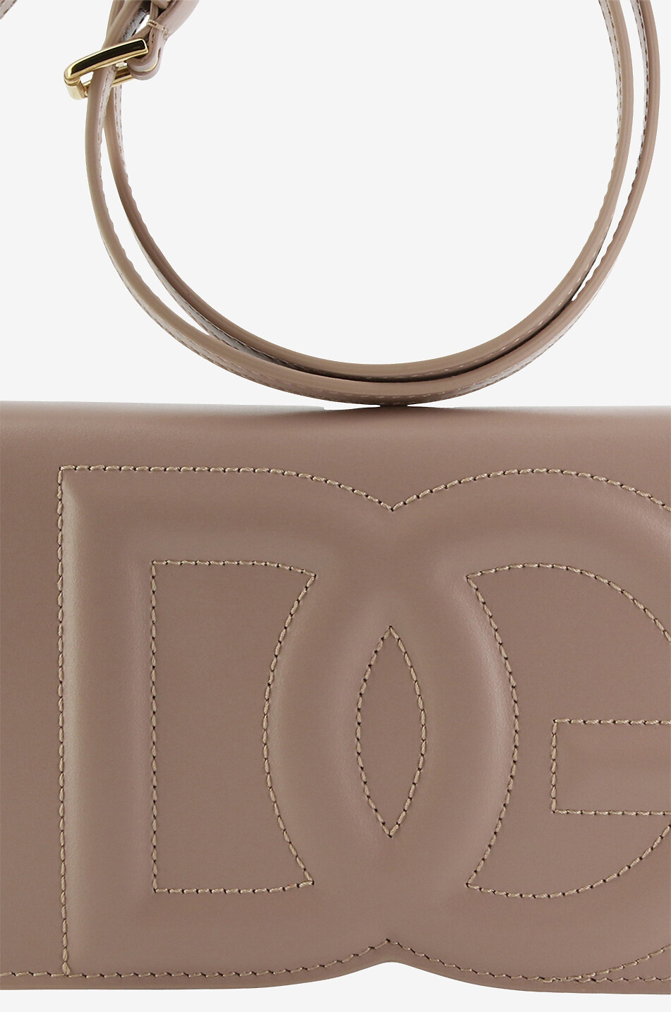 DOLCE & GABBANA Phone Bag DG smooth leather shoulder bag Women LIGHT PINK 5