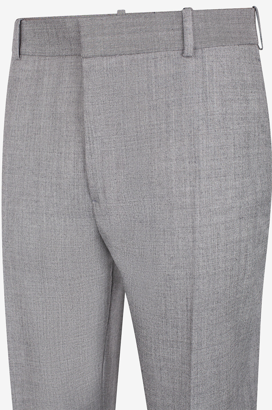 ALEXANDER McQUEEN Slim-Fit-Hose aus grau melierter Wolle Cigarette Herren GRAU 6