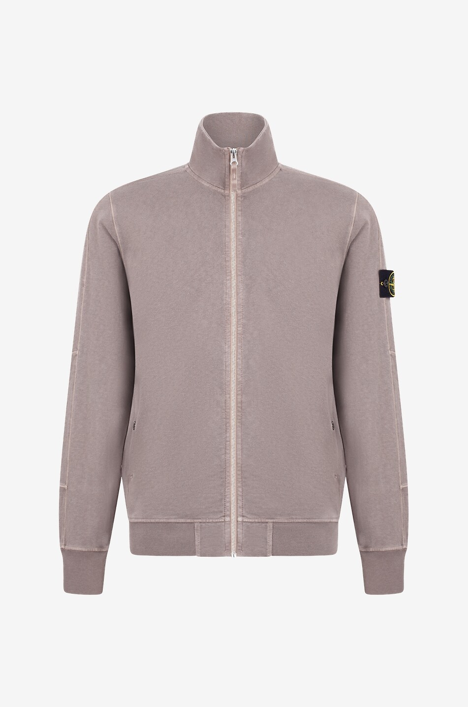 65960 Old Treatment full-zip sweatshirt with stand-up collar