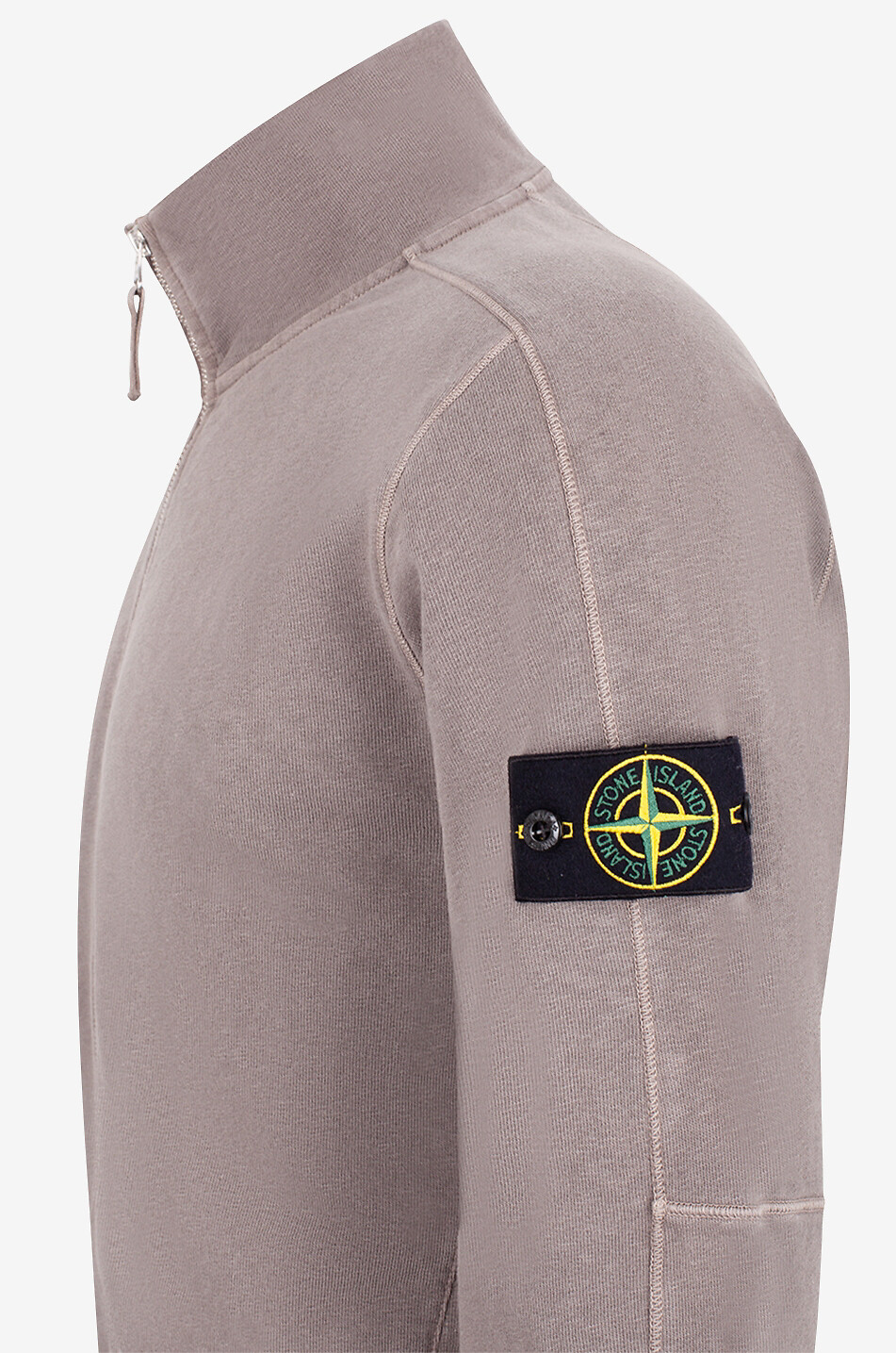 65960 Old Treatment full-zip sweatshirt with stand-up collar