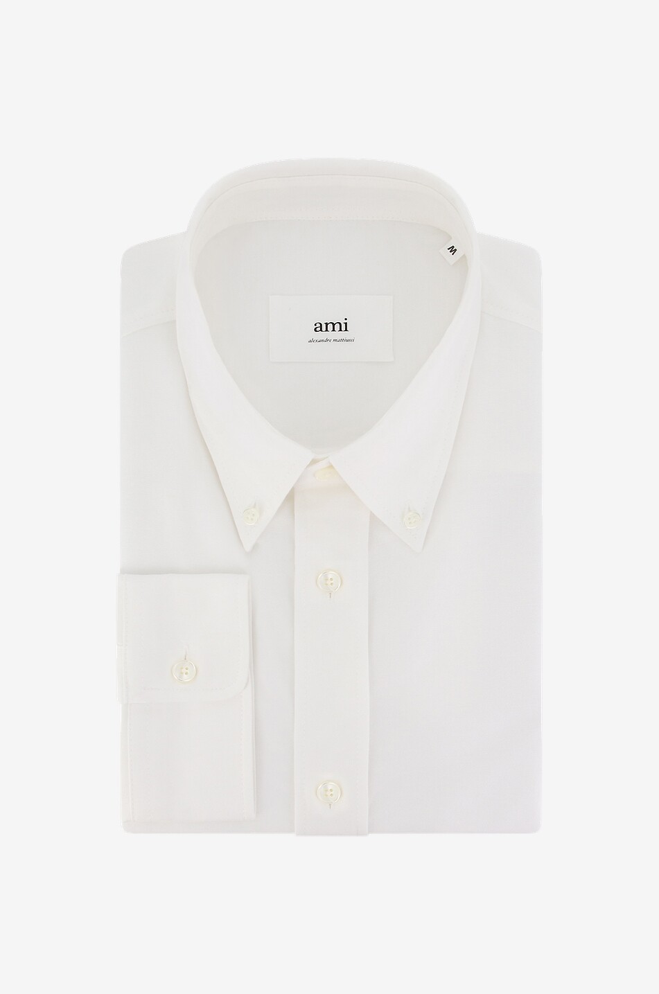 AMI Chemise oxford à col boutonné Ami de Coeur Boxy Fit Homme BLANC 1