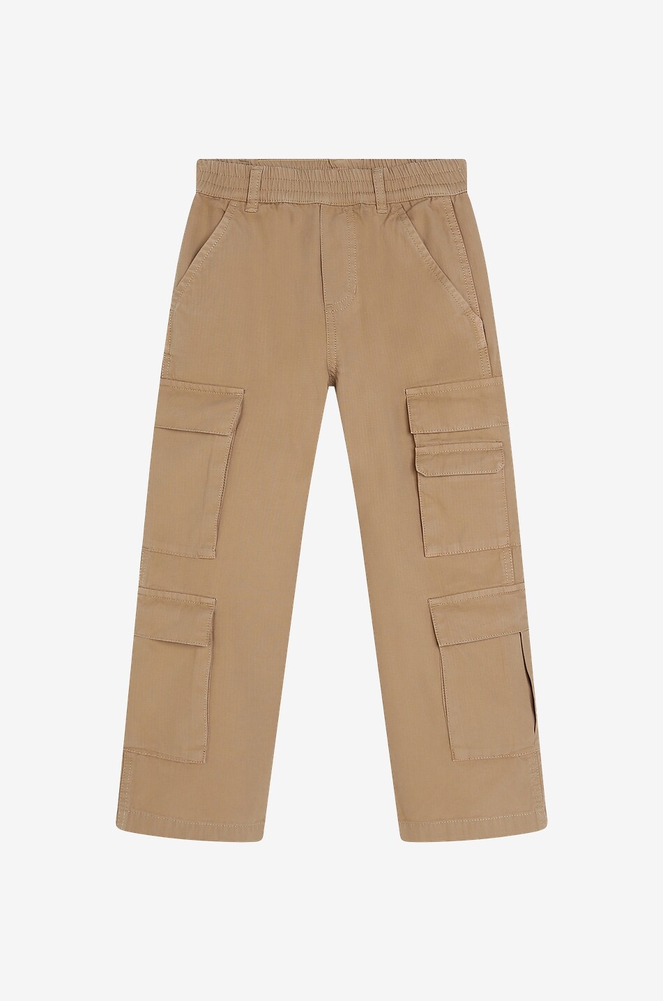 Pantalon cargo enfant en gabardine
