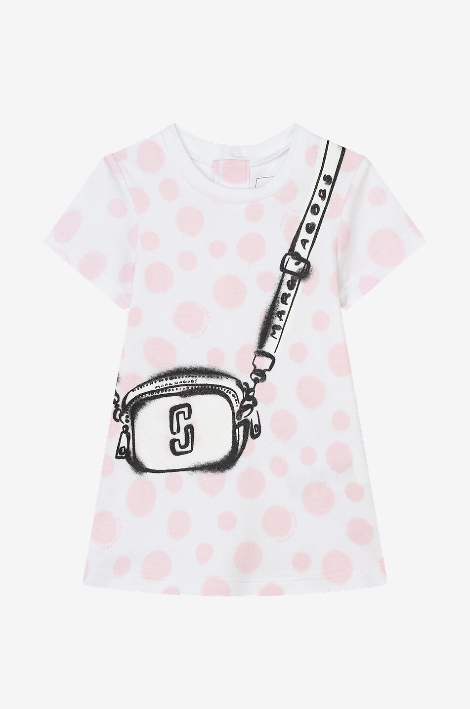 A-förmiges Baby-T-Shirtkleid Graffiti Snapshot