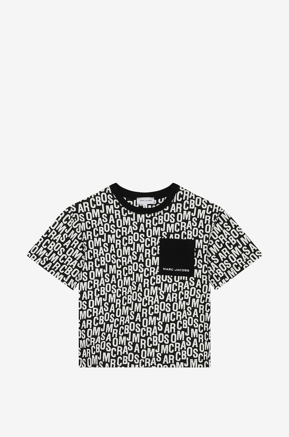 Logo All Over boy's T-shirt with chest pocket