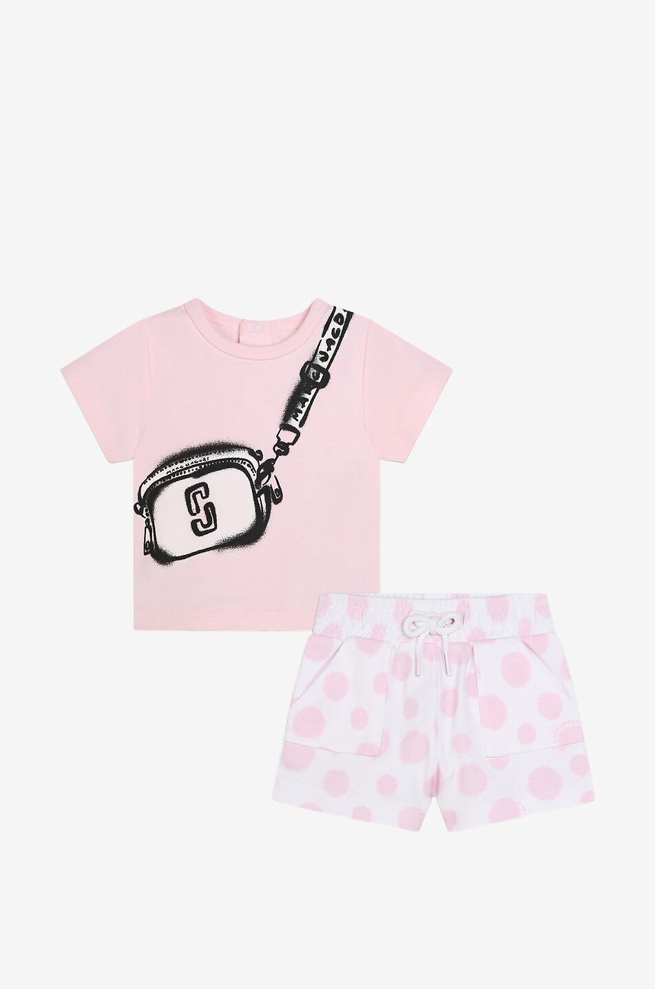 Baby-Graffitti-Shorts und Snapshort-T-Shirt-Set