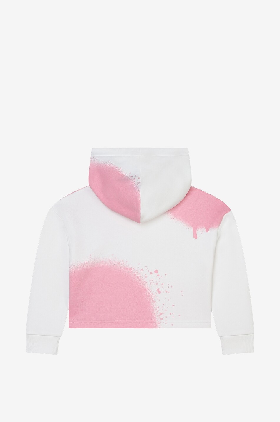 Sweat-shirt raccourci à capuche fille Graffiti Logo