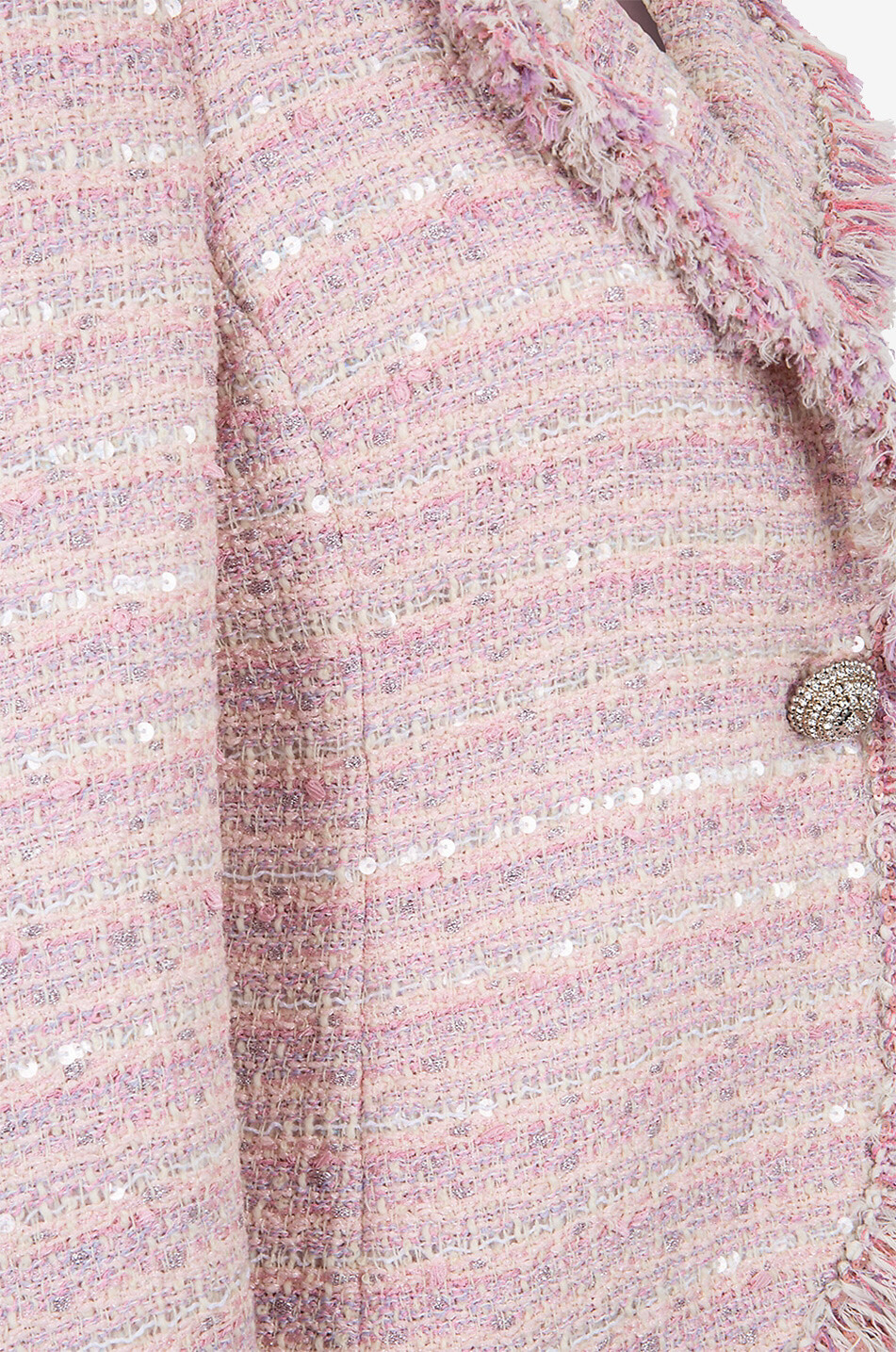 GIAMBATTISTA VALLI Taillierter Tweedblazer mit Pailletten und Lurex Damen ROSA 3