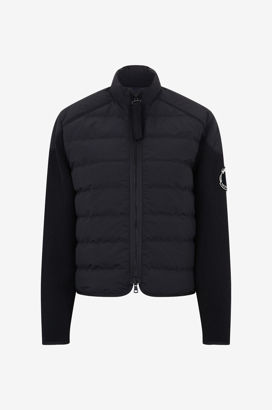 Year of the Dragon bi-material cardigan with down parts