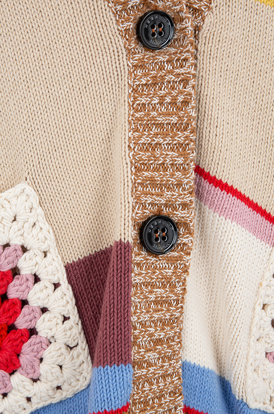 WEEKEND MAX MARA Giorno cotton patchwork cardigan Women MULTI COLOURED 3