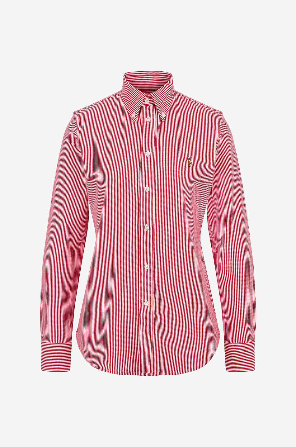 Langärmeliges Hemd aus Baumwolle Classic Fit Oxford