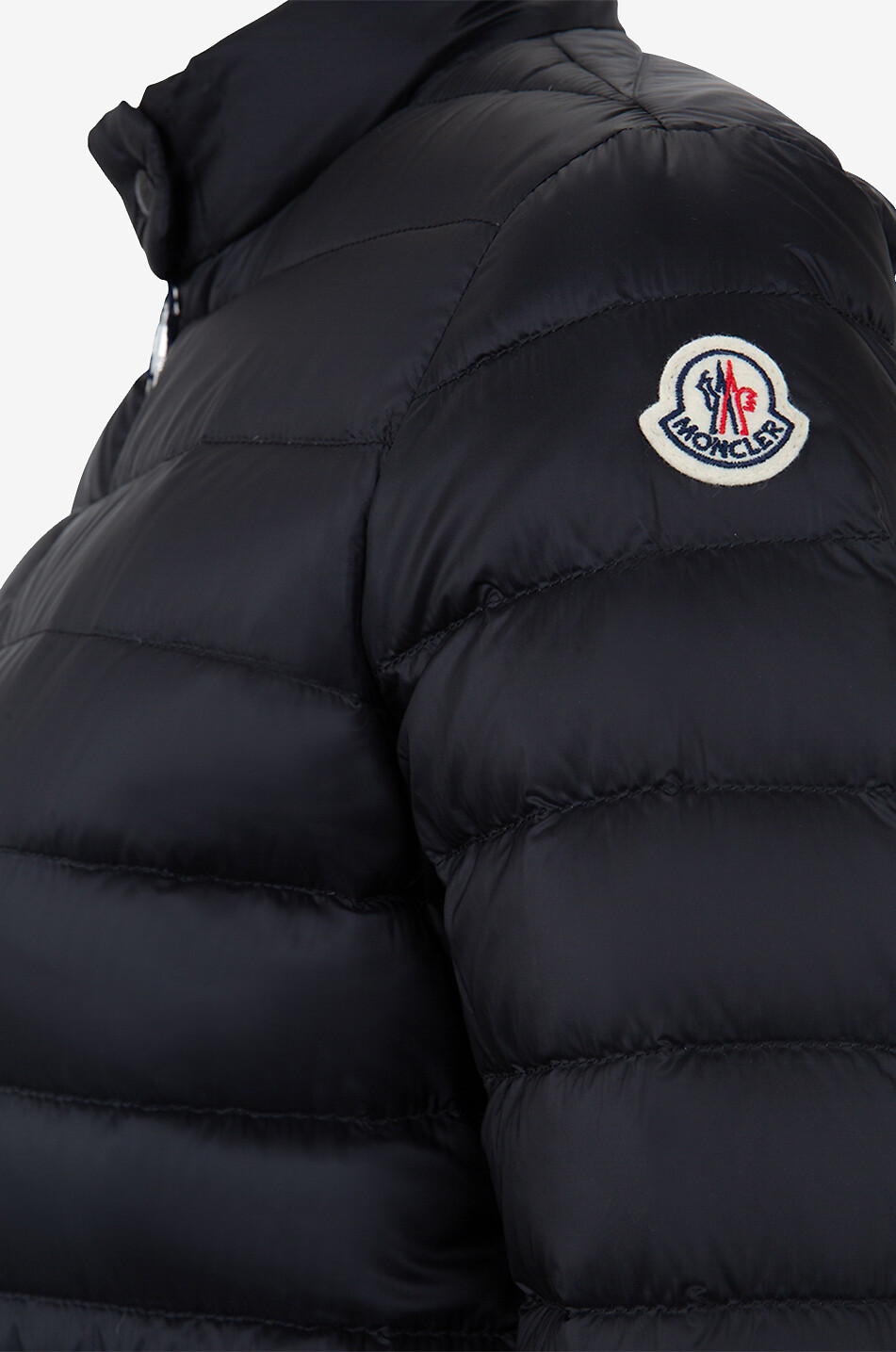 MONCLER Leichte kurze Daunenjacke Lans Damen SCHWARZ 3