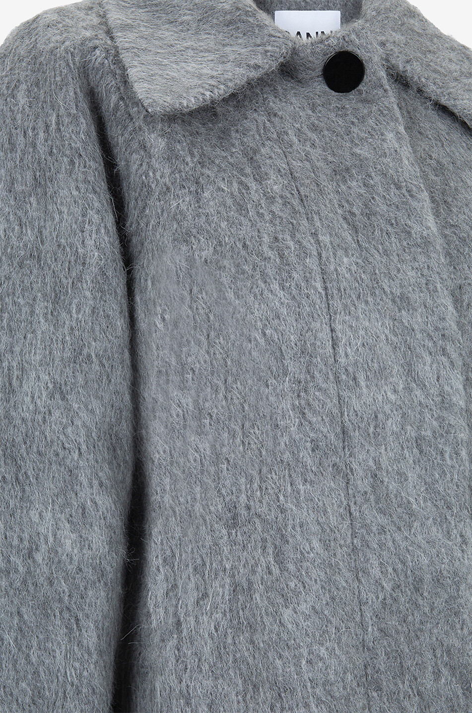 GANNI Fluffy Wool Coat 38