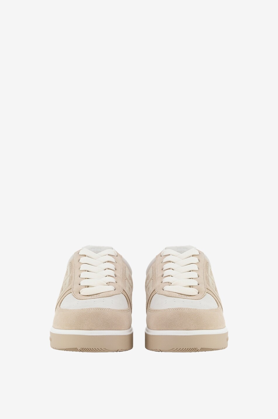 Baskets basses à lacets en daim bicolore G4