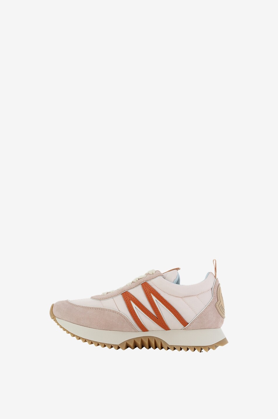 MONCLER Baskets basses en nylon et daim Pacey Femme ROSE 3