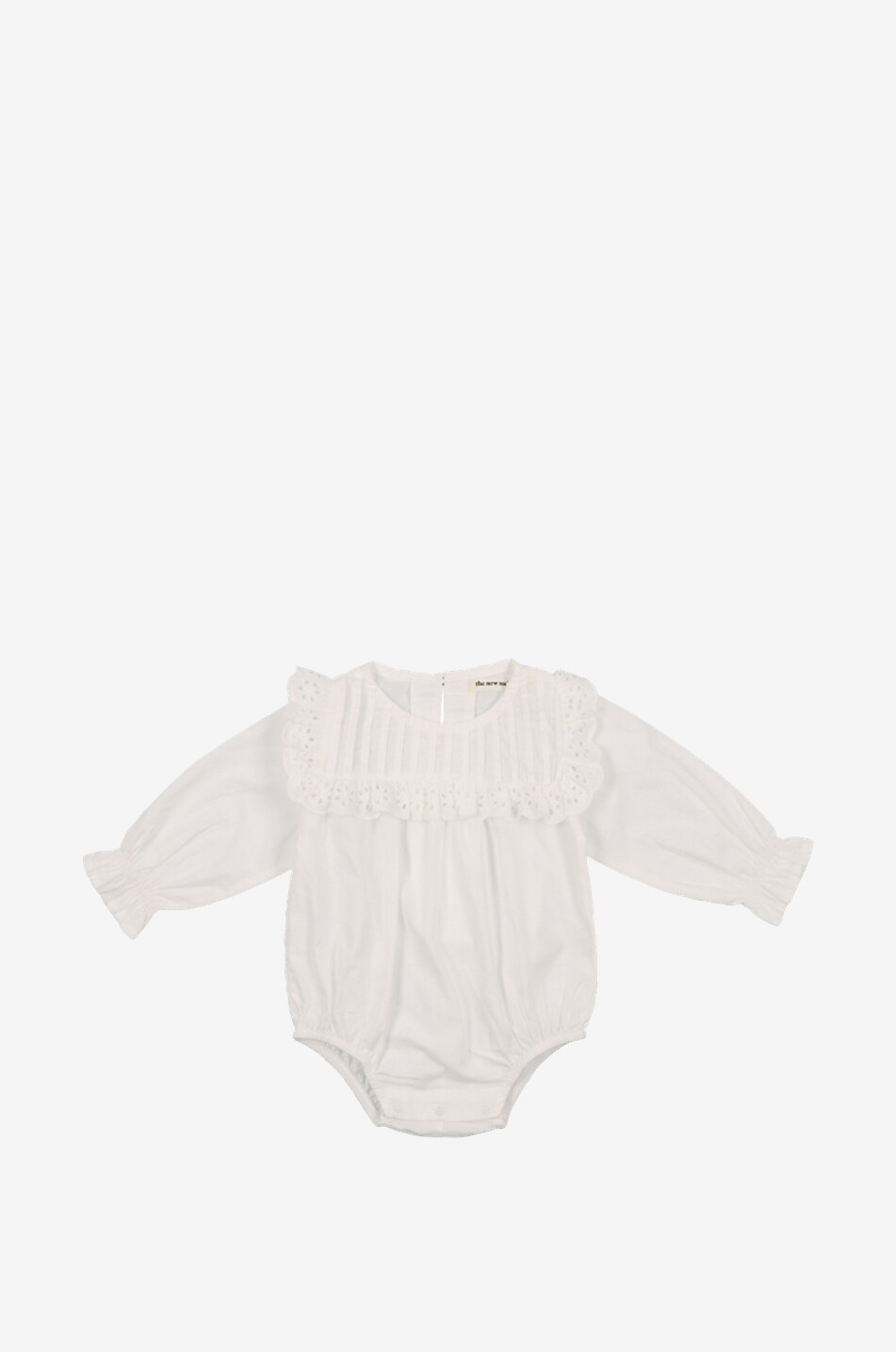 Baby-Body aus Popeline mit Lochstickerei Pinecrest