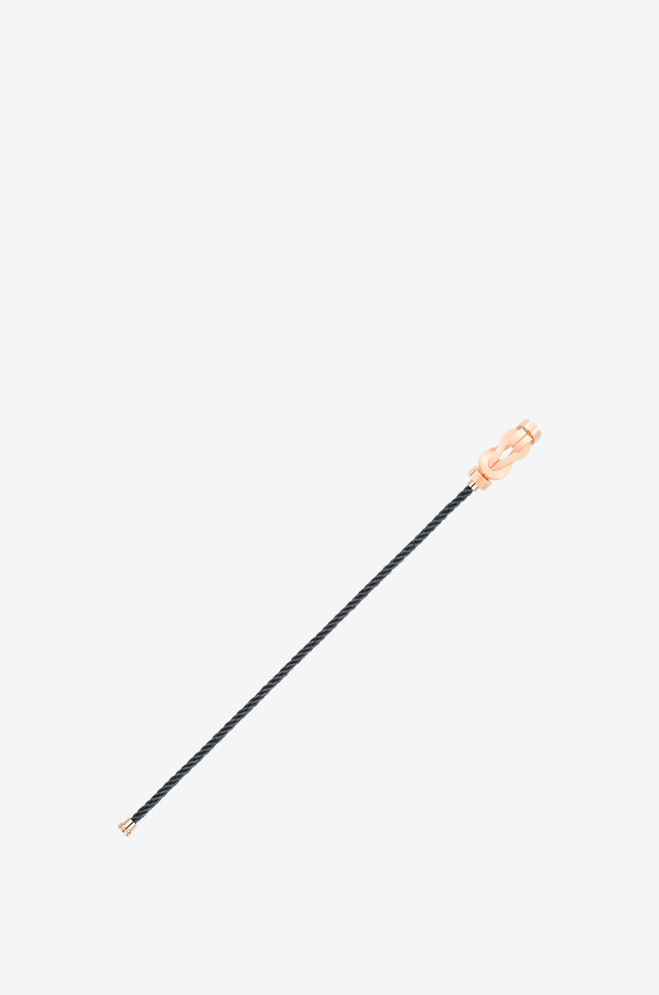 FRED PARIS Armbandkabel mit roségoldenen Endstücken Force10 MM Gris Orage Damen GRAU 4