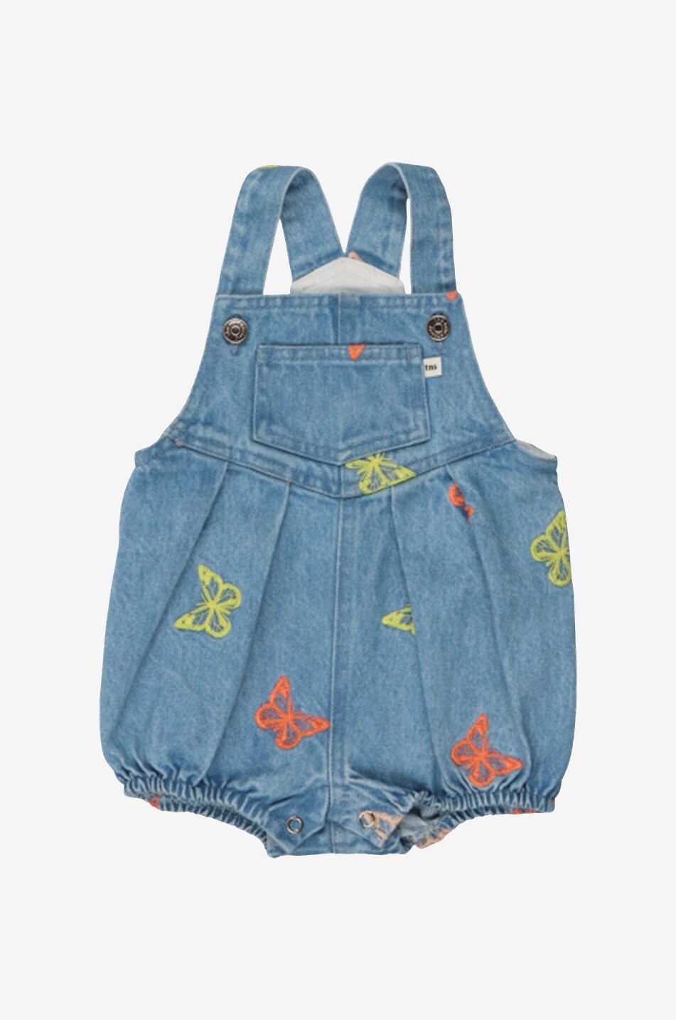 Salopette en denim brodée bébé Burbank