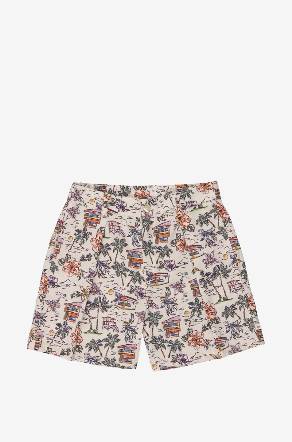 THE NEW SOCIETY Belmont printed cotton stretch boy's shorts Boy MULTI COLOURED 1
