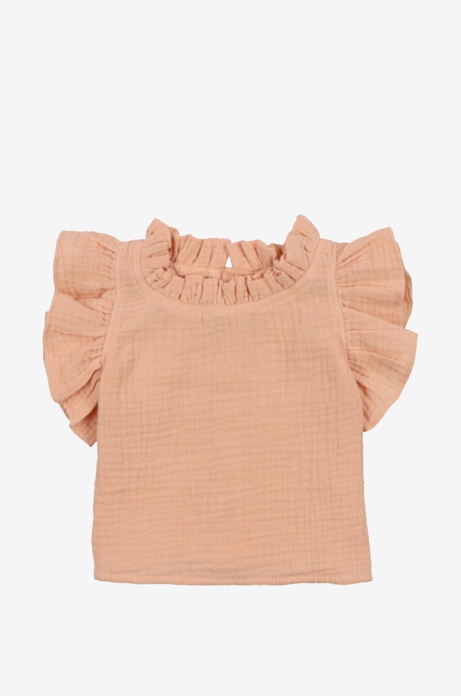 Coachella ruffled gauze baby blouse