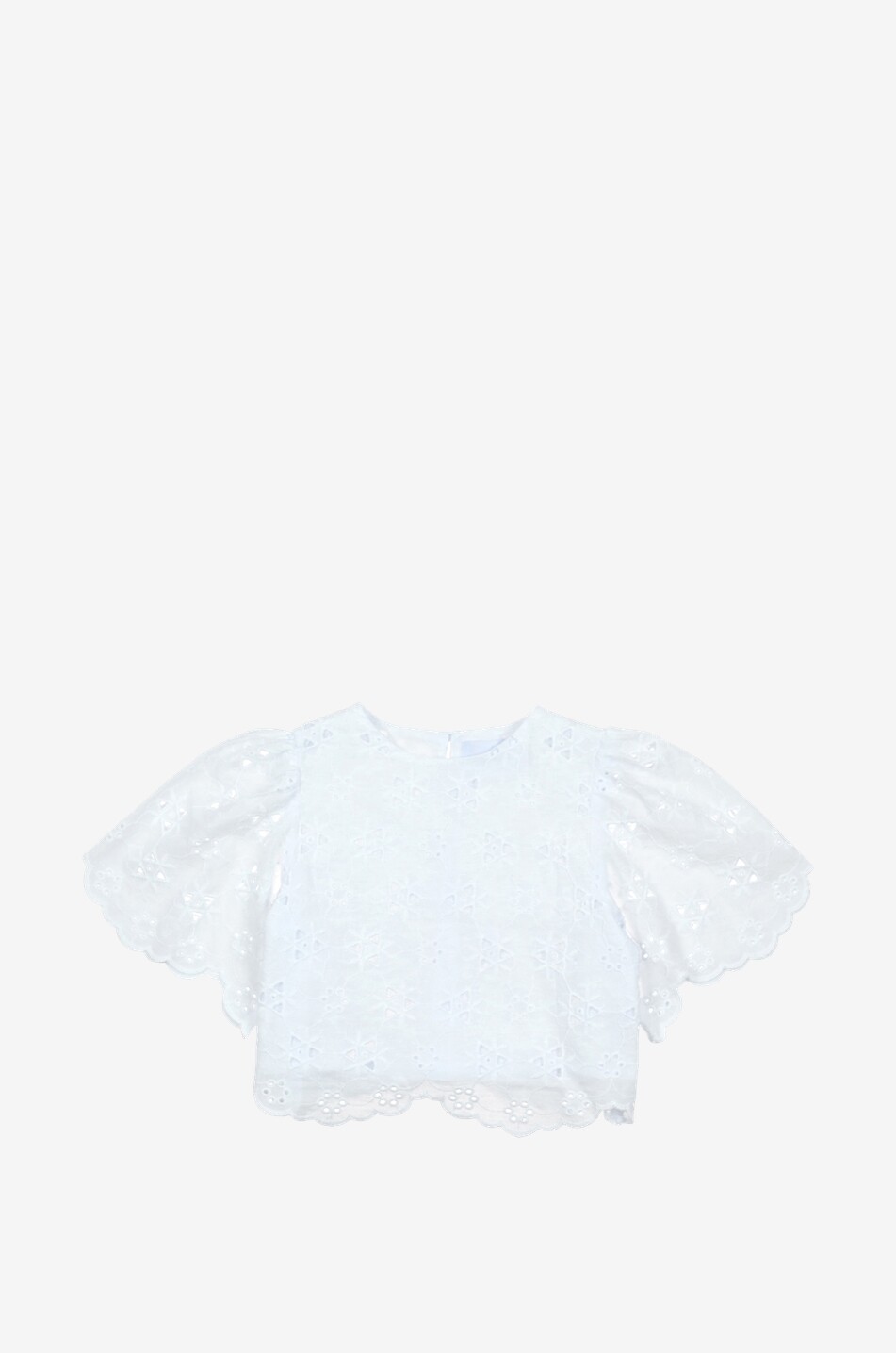 THE NEW SOCIETY Mädchenbluse mit Lochstickereien Abbot Mädchen WEISS 1