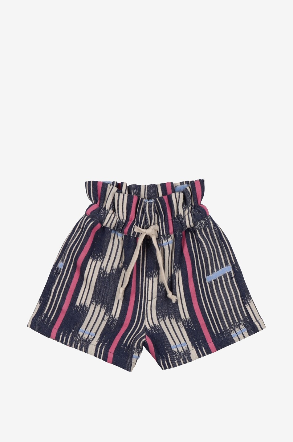 Echo striped girl's cotton shorts
