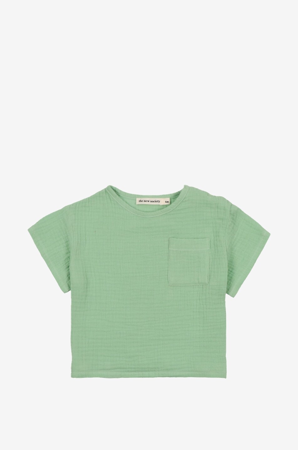 THE NEW SOCIETY Coachella Matcha baby gauze T-shirt Baby GREEN 1