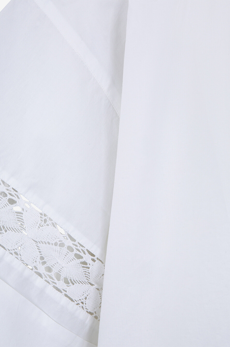 SOEUR Bluse aus Popeline und Häkelspitze Albane Damen WEISS 3