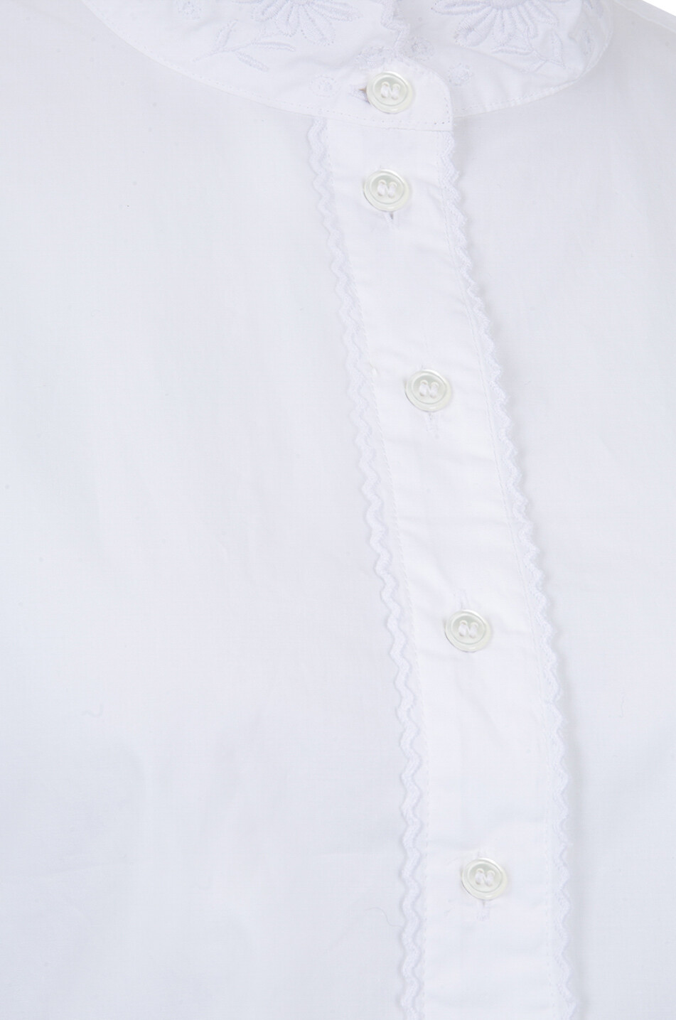 Chemise brodée en popeline Poème