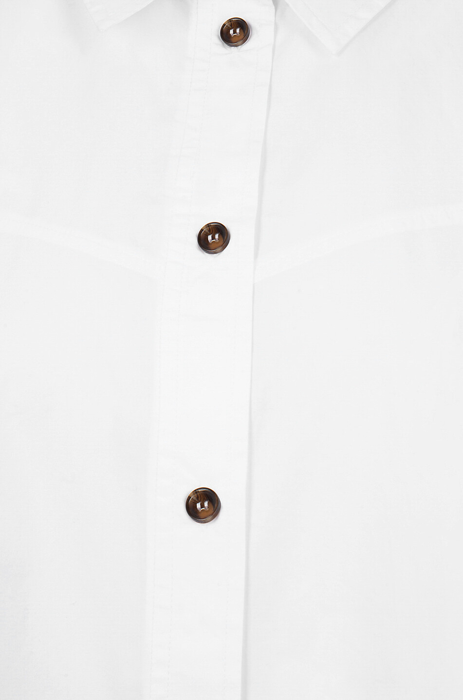 GANNI Mini robe chemise ample en popeline Femme BLANC 3